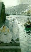 Anders Zorn i algers hamn Sweden oil painting artist